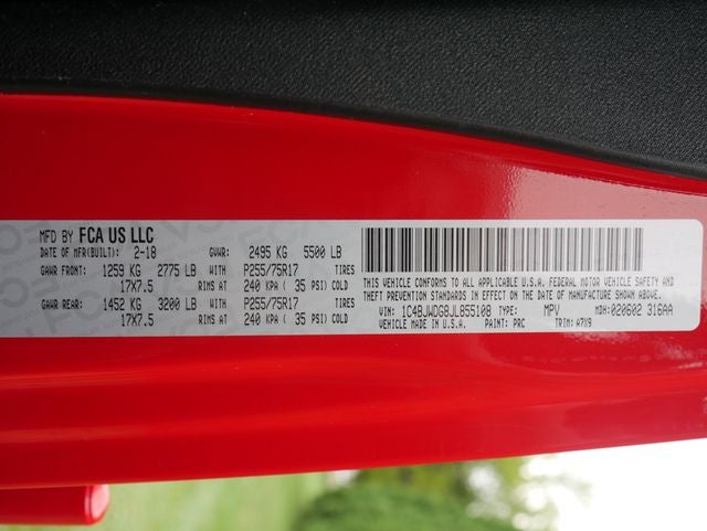 2018 Jeep Wrangler JK Unlimited Unlimited Sport