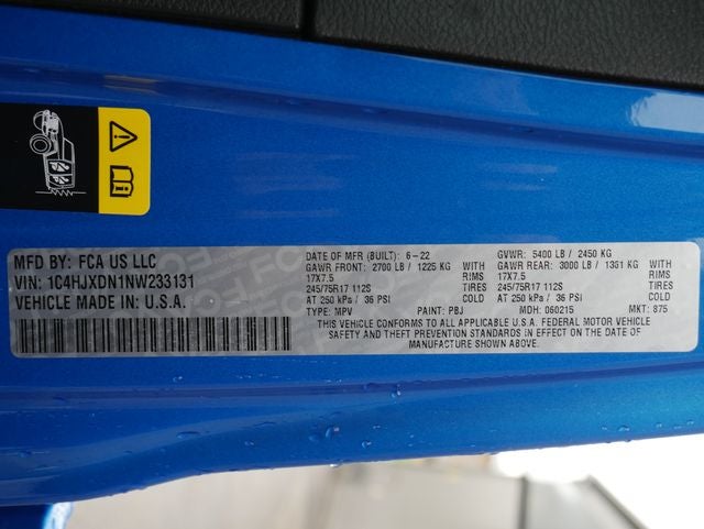 2022 Jeep Wrangler Unlimited Sport S