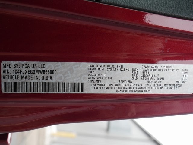 2021 Jeep Wrangler Unlimited Sahara