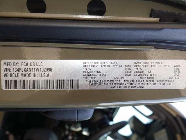 2026 Jeep Wrangler Sport S