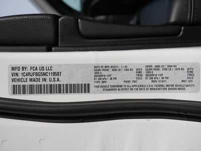 2022 Jeep Grand Cherokee WK Limited