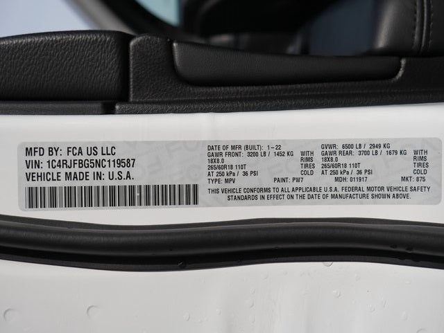 2022 Jeep Grand Cherokee WK Limited