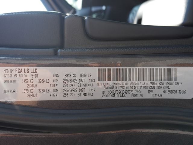 2018 Jeep Grand Cherokee Overland