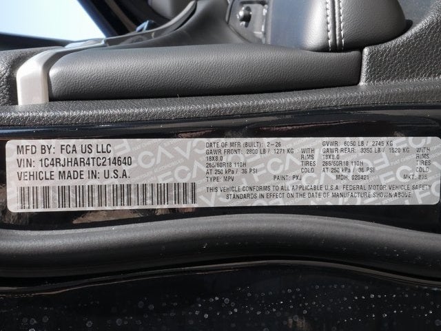 2026 Jeep Grand Cherokee Laredo Altitude