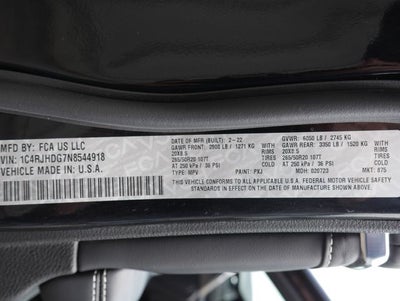 2022 Jeep Grand Cherokee Overland