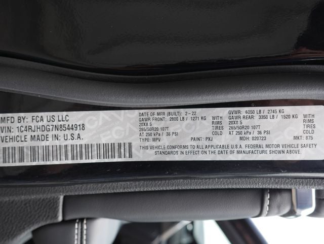 2022 Jeep Grand Cherokee Overland