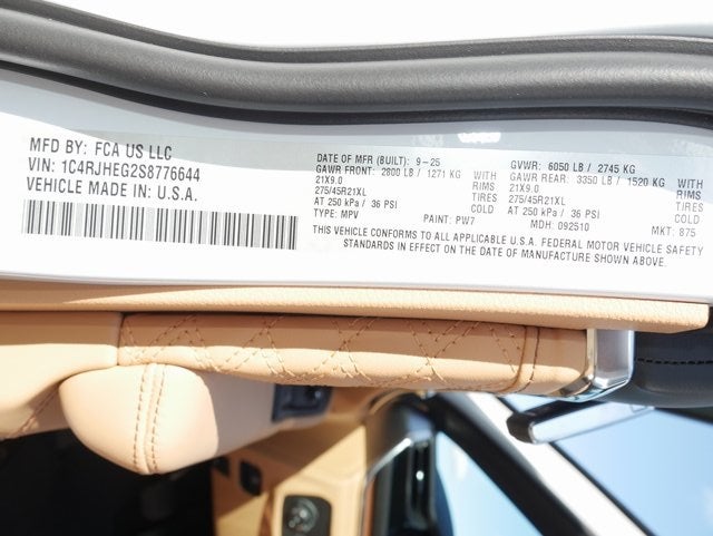 2025 Jeep Grand Cherokee Summit Reserve