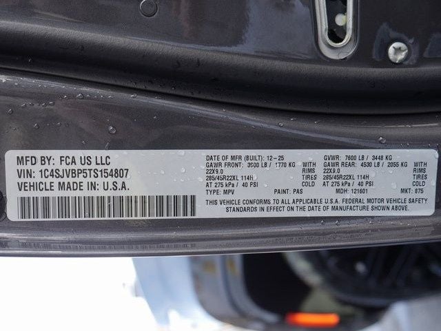 2026 Jeep Grand Wagoneer Limited Reserve