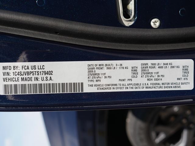 2026 Jeep Grand Wagoneer Limited Altitude