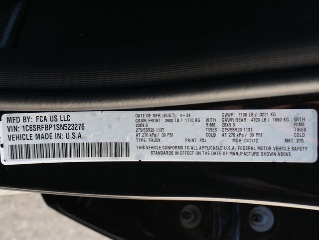 2025 RAM 1500 Big Horn/Lone Star Night Edition