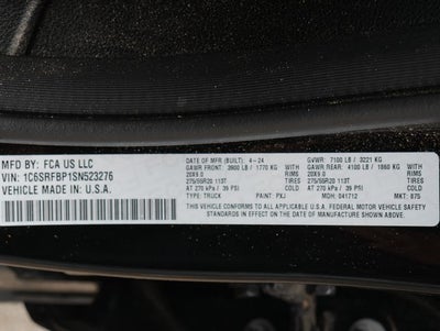 2025 RAM 1500 Big Horn/Lone Star Night Edition