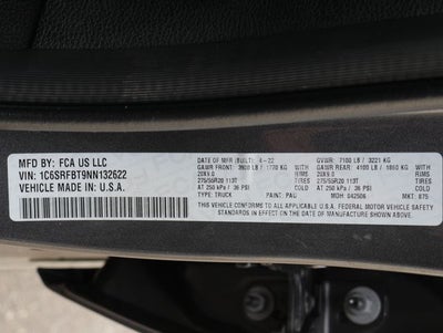 2022 RAM 1500 Big Horn/Lone Star Night Edition