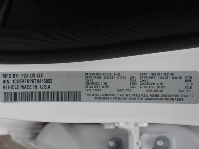 2026 RAM Ram 1500 Tungsten