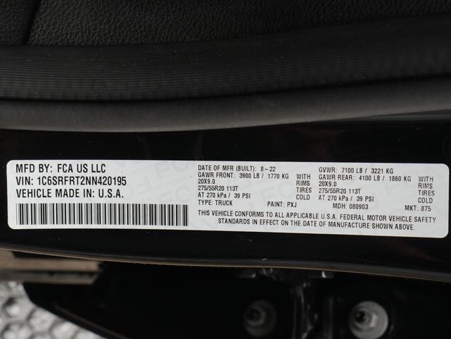 2022 RAM 1500 Laramie