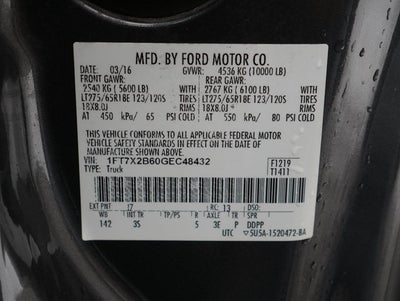 2016 Ford F-250SD XLT