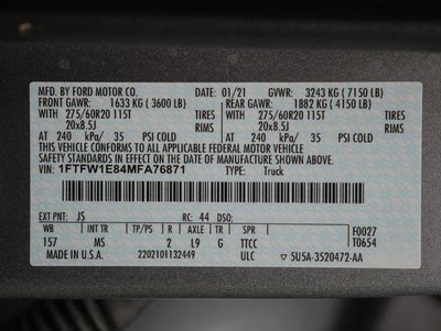 2021 Ford F-150 XLT