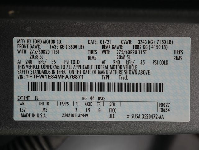 2021 Ford F-150 XLT
