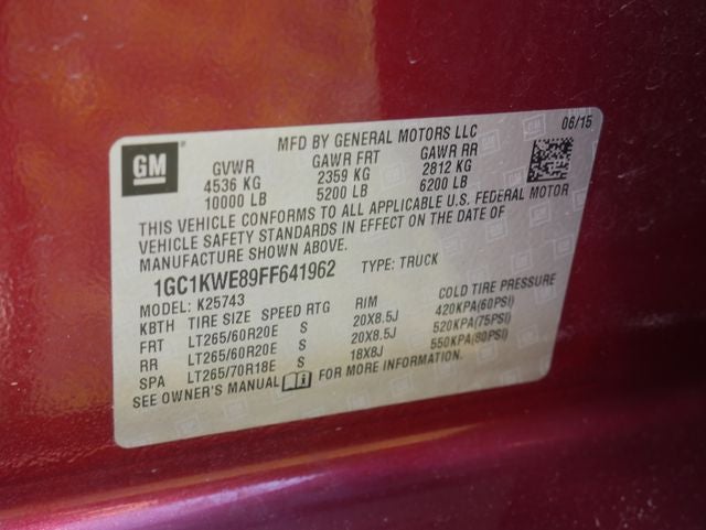 2015 Chevrolet Silverado 2500HD LTZ