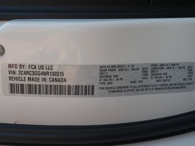 2022 Chrysler Pacifica Limited