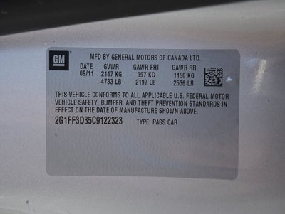 2012 Chevrolet Camaro 1LT