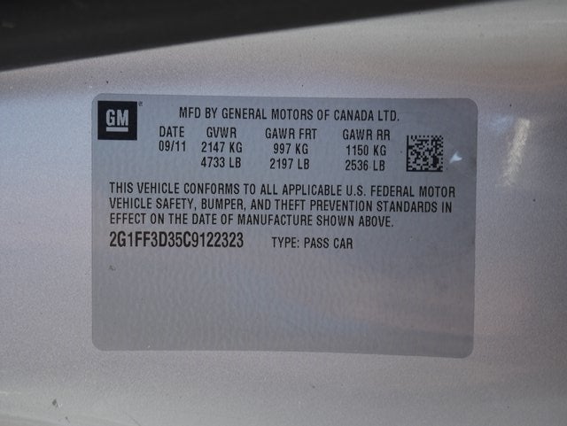 2012 Chevrolet Camaro 1LT