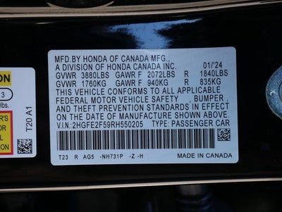 2024 Honda Civic Sport