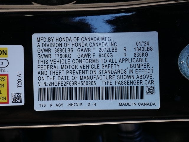 2024 Honda Civic Sport