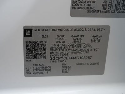 2021 Chevrolet Silverado 1500 Custom Trail Boss