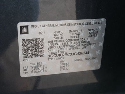 2018 Chevrolet Silverado 1500 LT LT2