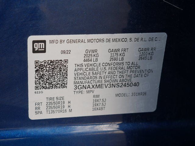 2022 Chevrolet Equinox RS