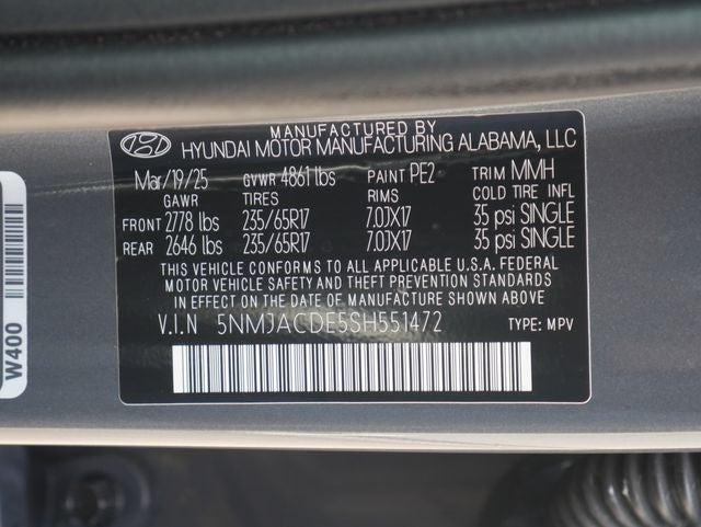 2025 Hyundai Tucson SE