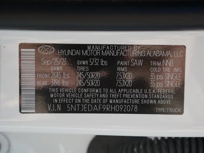 2024 Hyundai Santa Cruz Limited