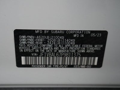 2023 Subaru WRX Limited