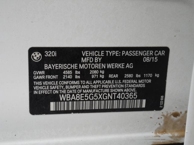 2016 BMW 3 Series 320i xDrive