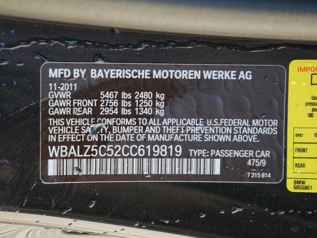 2012 BMW 6 Series 650i xDrive